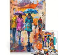 Puzzle per adulti da 1000 pezzi raffigurante donne che camminano ideale per rilassarsi e divertirsi a casa con poster abbinato e foglio di curiosità 50x75cm