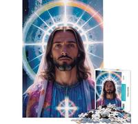 Puzzle per adulti da 1000 pezzi raffigurante Gesù Salvatore radioso Un'impresa impegnativa da completare un rompicapo stimolante per ragazzi dai 14 anni in su 38x26cm