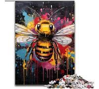 Puzzle per adulti da 1000 pezzi,raffigurante graffiti di api,puzzle impossibili per adulti,dimensioni 26x38cm,attività divertente per tutta la famiglia,sfida mentale,regalo perfetto per adolescenti.