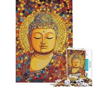 Puzzle per adulti da 1000 pezzi raffigurante il Buddha assorto nei suoi pensieri Puzzle artistico per adulti giocattolo decorativo da parete da assemblare attività interattive genitore-figlio