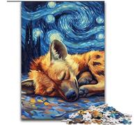 Puzzle per adulti da 1000 pezzi raffigurante il cielo notturno con iene, dimensioni 50x75cm, ideale per gli innamorati, Capodanno e San Valentino.