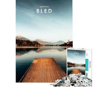 Puzzle per adulti da 1000 pezzi raffigurante il Lago di Bled Slovenia un gioco educativo e avvincente per coltivare la pazienza un regalo perfetto per uomini e donne Decorazione da parete (50x75cm)