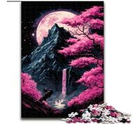 Puzzle per adulti da 1000 pezzi raffigurante il Monte Fuji, Giappone Ideale per gli innamorati, perfetto regalo di Natale, Capodanno e San Valentino (dimensioni: 26x38cm)