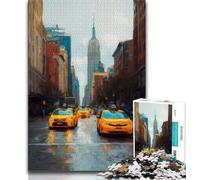 Puzzle per adulti da 1000 pezzi raffigurante il paesaggio urbano di New York, giocattolo educativo intellettuale decomprimente, ideale come regalo per tutta la famiglia, 38x26cm
