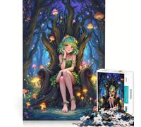 Puzzle per adulti da 1000 pezzi raffigurante il trono della ninfa della foresta, antistress, da assemblare, compleanno e Natale 38x52cm