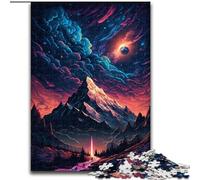 Puzzle per adulti da 1000 pezzi raffigurante la cima di una montagna mistica, in cartone, idea regalo per compleanno, gioco rompicapo impegnativo, 1000 pezzi(26x38cm)