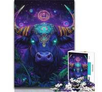 Puzzle per adulti da 1000 pezzi raffigurante la Dea del Toro, un giocattolo educativo e decomprimente, ideale come regalo per tutta la famiglia (75x50cm)
