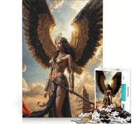 Puzzle per adulti da 1000 pezzi raffigurante la dea Iside, un gioco rompicapo impegnativo da completare, parte di una collezione d'artista, opera d'arte 38x52cm