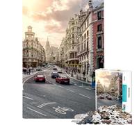 Puzzle per adulti da 1000 pezzi raffigurante la famosa Gran Vía di Madrid Spagna Un gioco rompicapo per ragazzi divertente e spiritoso un'ottima idea regalo per gli appassionati di videogiochi