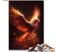 Puzzle per adulti da 1000 pezzi raffigurante la fenice infuocata, gioco rompicapo per adolescenti, regalo perfetto per una serata di giochi in famiglia (dimensioni: 50x75cm)