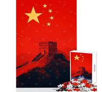 Puzzle per adulti da 1000 pezzi raffigurante la Grande Muraglia cinese gioco per famiglie gara di velocità manuale attività divertenti da fare a casa (dimensioni 50x75cm)