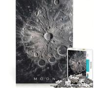 Puzzle per adulti da 1000 pezzi raffigurante la Luna e il cratere da impatto lunare gioco educativo decorazione perfetta ogni pezzo è unico 50x75cm
