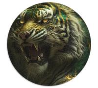 Puzzle per adulti da 1000 pezzi raffigurante la tigre della giungla selvaggia. Sviluppa la coordinazione occhio-mano, perfetto come regalo di compleanno (67,5x67,5 cm).