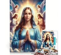 Puzzle per adulti da 1000 pezzi raffigurante la Vergine Maria gioco rompicapo da assemblare un regalo perfetto per gli appassionati di videogiochi 38x52cm