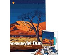 Puzzle per adulti da 1000 pezzi raffigurante le dune di Sossusvlei Namibia Paesaggio artistico per gioco educativo sfida gioco rilassante migliora la memoria Regalo di compleanno (dimensioni 38x52cm)