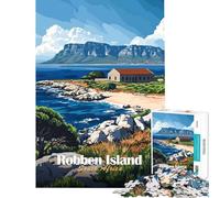 Puzzle per adulti da 1000 pezzi raffigurante Robben Island Sudafrica Gioco rilassante per adulti decorazione da parete compleanno e Natale (dimensioni 50x75cm)