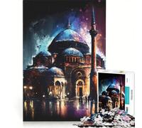 Puzzle per adulti da 1000 pezzi raffigurante Santa Sofia a Istanbul, gioco pratico, impegnativo da completare, collezione d'artista, belle arti 50x75cm