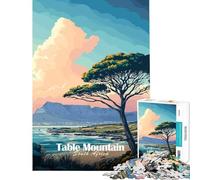 Puzzle per adulti da 1000 pezzi raffigurante Table Mountain e Sudafrica Un gioco impegnativo educativo e rilassante adatto a partire dai 14 anni (50x75cm)