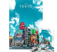 Puzzle per adulti da 1000 pezzi raffigurante Tokyo capitale del Giappone gioco educativo e rompicapo ideale come regalo di compleanno (dimensioni 50x75cm)