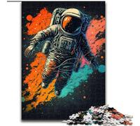 Puzzle per adulti da 1000 pezzi raffigurante un astronauta nello spazio, dimensioni 26x38cm, decorazione colorata per la casa e gioco interattivo per famiglie