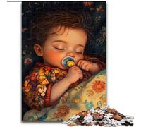 Puzzle per adulti da 1000 pezzi raffigurante un bambino che dorme, antistress, sfida difficile, regalo di Babbo Natale segreto per bambini dai 14 anni in su dimensioni 50x75cm