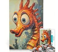 Puzzle per adulti da 1000 pezzi raffigurante un cavalluccio marino gioco educativo difficile compleanno e Natale 38x26cm