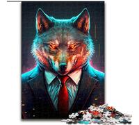 Puzzle per adulti da 1000 pezzi raffigurante un CEO in giacca e cravatta, in legno, dimensioni 50x75cm, gioco interattivo per famiglie, decorazione fai da te per la casa, regalo rompicapo.