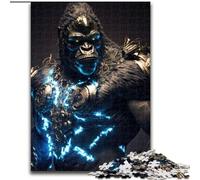 Puzzle per adulti da 1000 pezzi, raffigurante un gorilla del futuro, ideale per gli innamorati, perfetto regalo di Natale, Capodanno e San Valentino (dimensioni: 50x75cm)