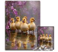 Puzzle per adulti da 1000 pezzi, raffigurante un papero che cammina, giocattolo educativo per l'apprendimento, ideale come regalo per tutta la famiglia dai 14 anni in su, 26x38cm