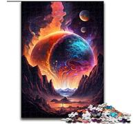 Puzzle per adulti da 1000 pezzi raffigurante un pianeta gigante gassoso,realizzato in legno come decorazione fai da te o regalo di compleanno,50x75cm,divertente artigianato per tutta la famiglia