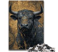 Puzzle per adulti da 1000 pezzi raffigurante un toro, adatto a partire dai 14 anni, ideale come regalo per tutta la famiglia, 50x75cm