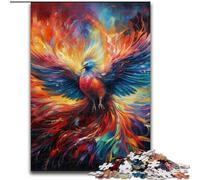 Puzzle per adulti da 1000 pezzi raffigurante un uccello fenice psichedelico, un rompicapo stimolante per adolescenti, perfetto come decorazione per la casa o come regalo (dimensioni: 50x75cm)