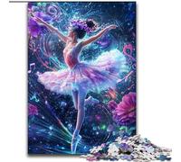 Puzzle per adulti da 1000 pezzi raffigurante una ballerina di danza classica, rompicapo stimolante, attività per famiglie, decorazione per la casa, regalo di Natale, 50x75cm