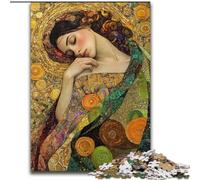 Puzzle per adulti da 1000 pezzi, raffigurante una bella donna addormentata Puzzle in legno per adulti, 50x75cm Perfetto per riunioni di famiglia, compleanni e feste
