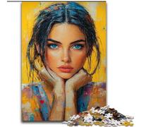 Puzzle per adulti da 1000 pezzi, raffigurante una bella donna, giocattoli educativi ideali come regalo per tutta la famiglia, dai 14 anni in su dimensioni 26x38cm