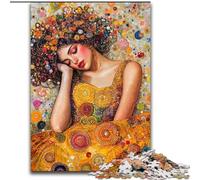 Puzzle per adulti da 1000 pezzi raffigurante una bellissima donna addormentata, adatto a partire dai 14 anni, ideale come regalo per tutta la famiglia (dimensioni 26x38cm)