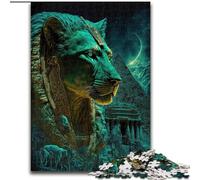 Puzzle per adulti da 1000 pezzi raffigurante una bestia mitologica. Puzzle in legno, dimensioni 50x75cm. Perfetto per decorare la casa o l'ufficio, ideale come regalo di Natale.