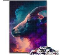 Puzzle per adulti da 1000 pezzi raffigurante una capra. Puzzle in legno per adulti,50x75cm. Perfetti per adolescenti e collezionisti,ideali come decorazione per la casa e come regalo da viaggio.