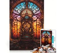 Puzzle per adulti da 1000 pezzi raffigurante una chiesa steampunk gioco educativo divertente e spiritoso ideale come decorazione da scrivania 50x75cm