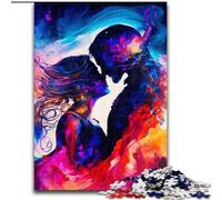 Puzzle per adulti da 1000 pezzi raffigurante una coppia di fiamme gemelle innamorate Un rompicapo stimolante per adolescenti, perfetto come decorazione per la casa o come regalo (dimensioni: 50x75cm)