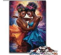 Puzzle per adulti da 1000 pezzi raffigurante una donna africana, adatti dai 14 anni in su, ideali come regalo per tutta la famiglia (dimensioni 50x75cm)
