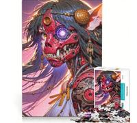 Puzzle per adulti da 1000 pezzi raffigurante una donna demone cibernetica un gioco rilassante che allena la mente e la manualità compleanni e altre occasioni 50x75cm