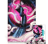Puzzle per adulti da 1000 pezzi raffigurante una donna samurai gioco divertente gara di velocità manuale collezione d'artista belle arti 38x26cm