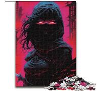 Puzzle per adulti da 1000 pezzi raffigurante una ninja giapponese Realizzato in cartone, regalo perfetto per genitori, amanti e amici Età 14+ 1000 pezzi(26x38cm)