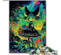 Puzzle per adulti da 1000 pezzi raffigurante una ragazza anime giapponese,realizzato in legno,perfetto come decorazione fai da te o regalo di compleanno,50X75cm,per un gioco interattivo in famiglia
