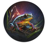 Puzzle per adulti da 1000 pezzi raffigurante una rana fantasy. Sviluppa la coordinazione occhio-mano, perfetto come regalo di compleanno (67,5x67,5 cm).