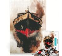 Puzzle per adulti da 1000 pezzi raffigurante una vecchia nave nella nebbia gioco educativo rilassante e stimolante per la mente ideale come regalo di compleanno o per occasioni speciali 50x75cm