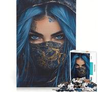 Puzzle per adulti da 1000 pezzi, raffigurante una zingara con maschera Gioco pratico, rilassante e stimolante per la mente, ideale come regalo di compleanno o di viaggio 50x75cm