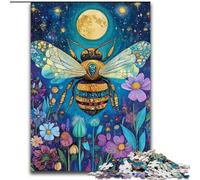 Puzzle per adulti da 1000 pezzi raffigurante un'ape magica,realizzato in legno,perfetto per decorare la casa o l'ufficio,ideale come regalo di Natale,dimensioni 50x75cm,gioco interattivo per famiglie