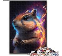 Puzzle per adulti da 1000 pezzi raffigurante uno scoiattolo colorato, perfetto per adolescenti e famiglie, compleanni (dimensioni: 50x75cm)